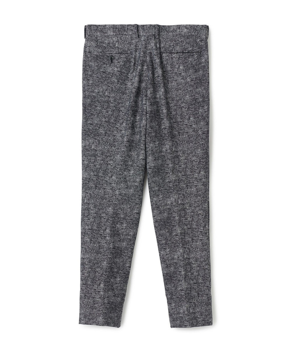 MEN'S BIGI ヒートパフォーマー ツイードプリント ストレッチパンツ［保温/ハイパワー2wayストレッチ］ ブラック