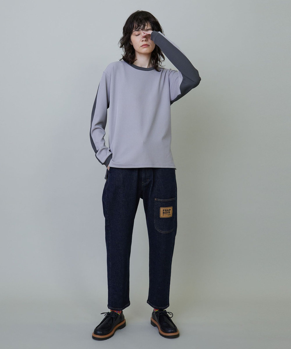 FRAPBOIS トーンサーマル カットソー グレー