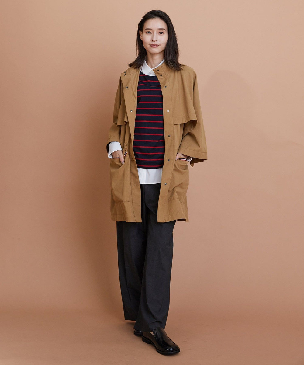 L'EQUIPE Lサイズ（大きいサイズ） 【大きいサイズ】ウォッシャブルTR2wayストレートパンツ チャコールグレー