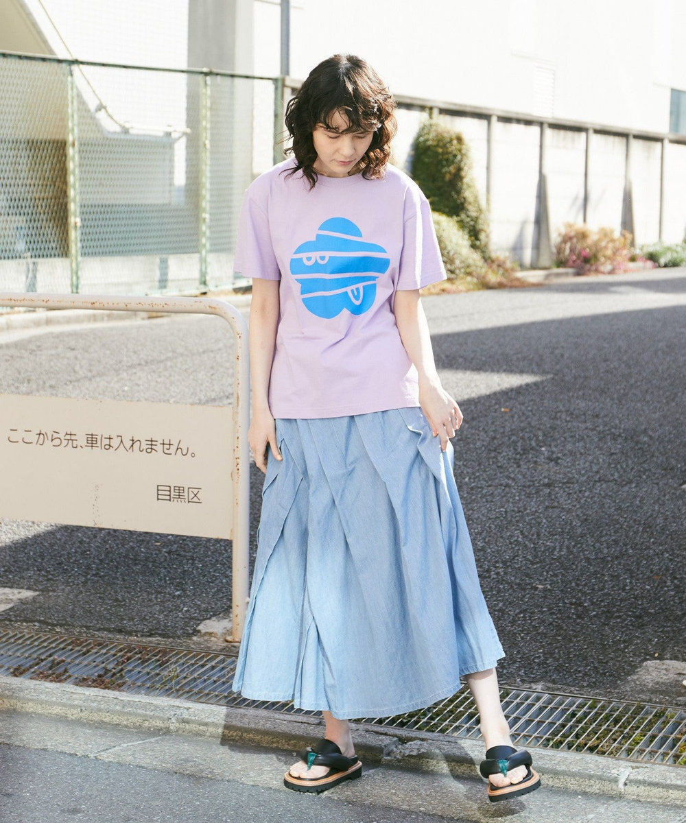 FRAPBOIS Lee×FRAPBOIS デニムスカート サックスブルー