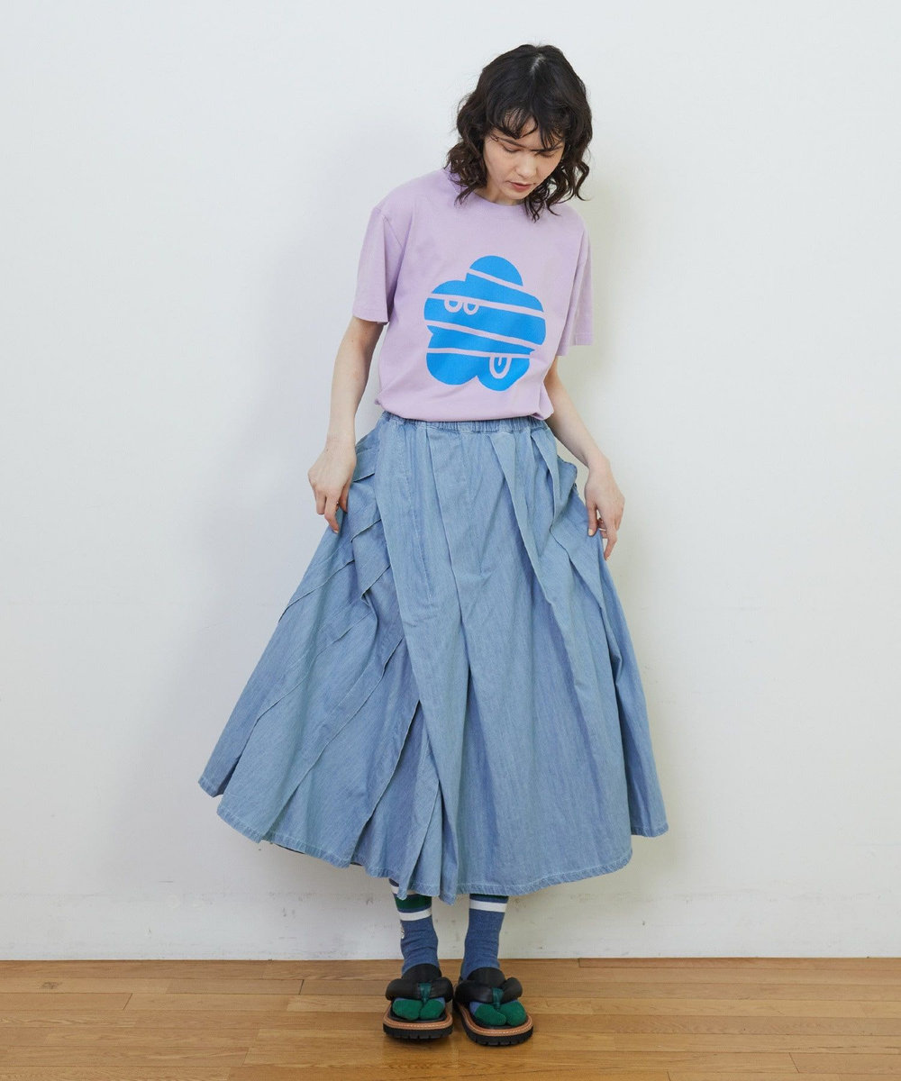 FRAPBOIS Lee×FRAPBOIS デニムスカート サックスブルー