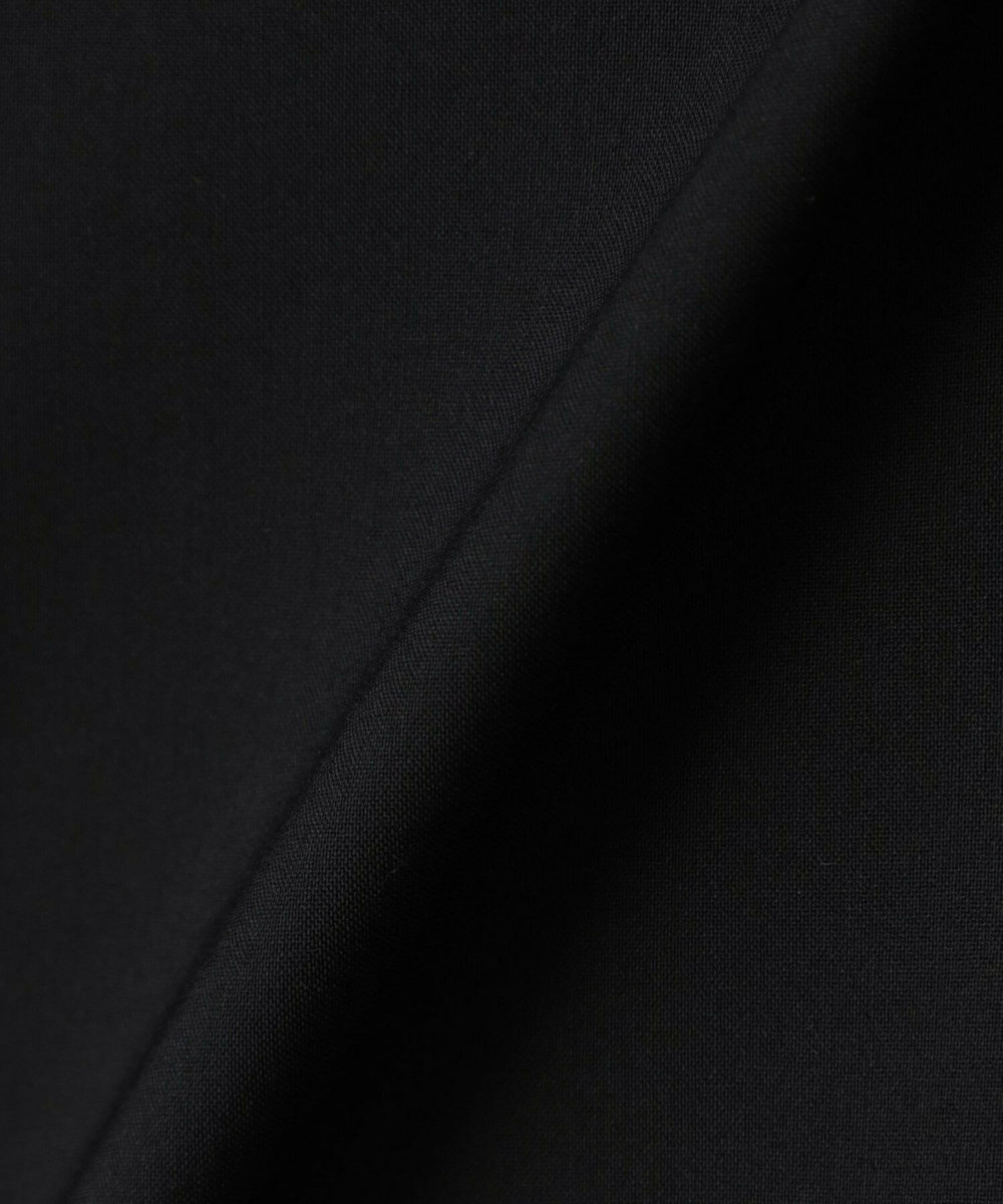 L'EQUIPE COUTURIER Super120's テクノストレッチコード刺繍シャツ ブラック