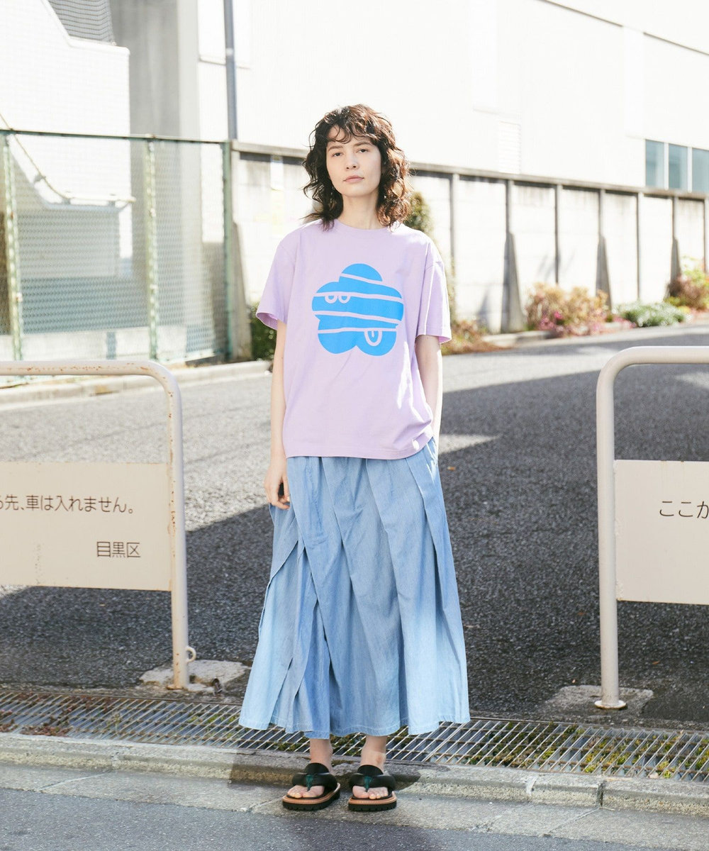 FRAPBOIS Lee×FRAPBOIS デニムスカート サックスブルー