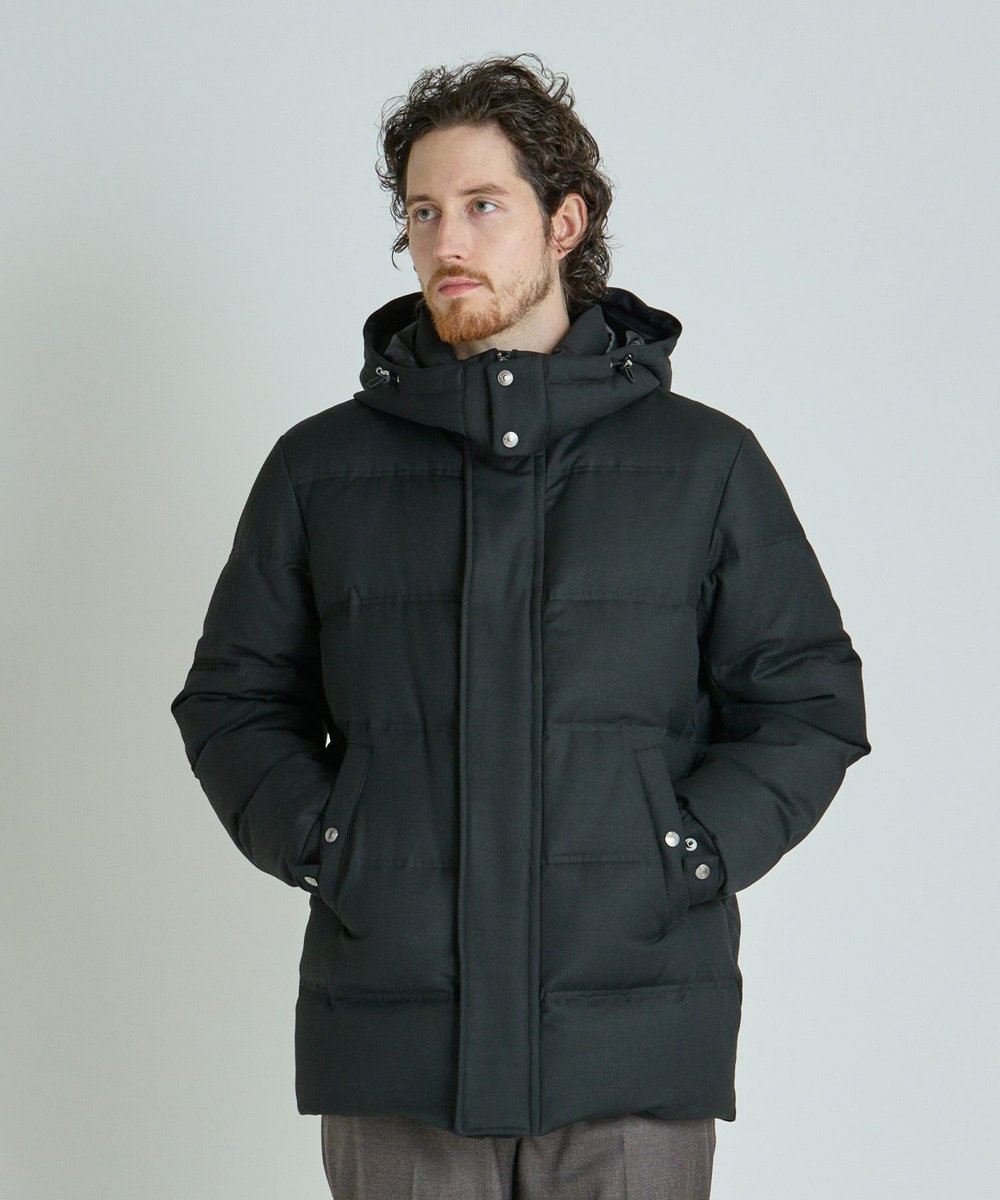 MEN'S BIGI TRシャンブレー ダウンジャケット＜撥水加工＞ ブラック