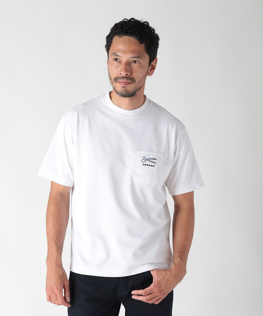 MEN'S BIGI 【DENHAM×MEN'S BIGI】TRYCOOL天竺ポケットT ホワイト