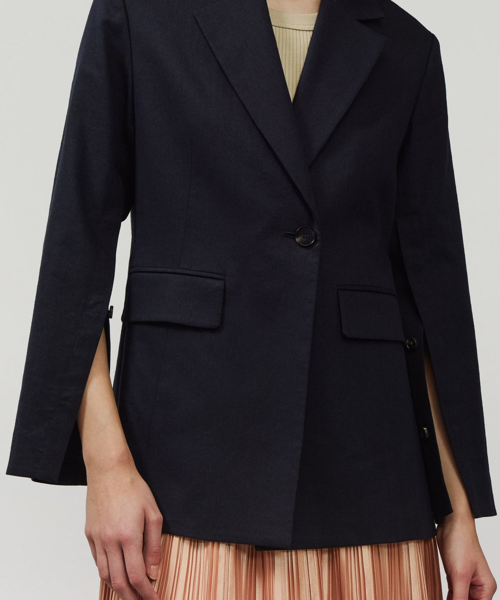 DÉPAREILLÉ VISCORSE LINEN JACKET / ヴィスコースリネンジャケット ネイビー