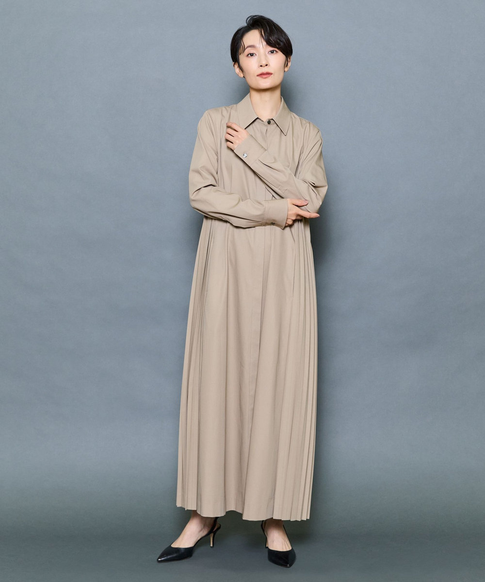 MOGA Collection MOGA Collection コットンラチネワンピース ベージュ
