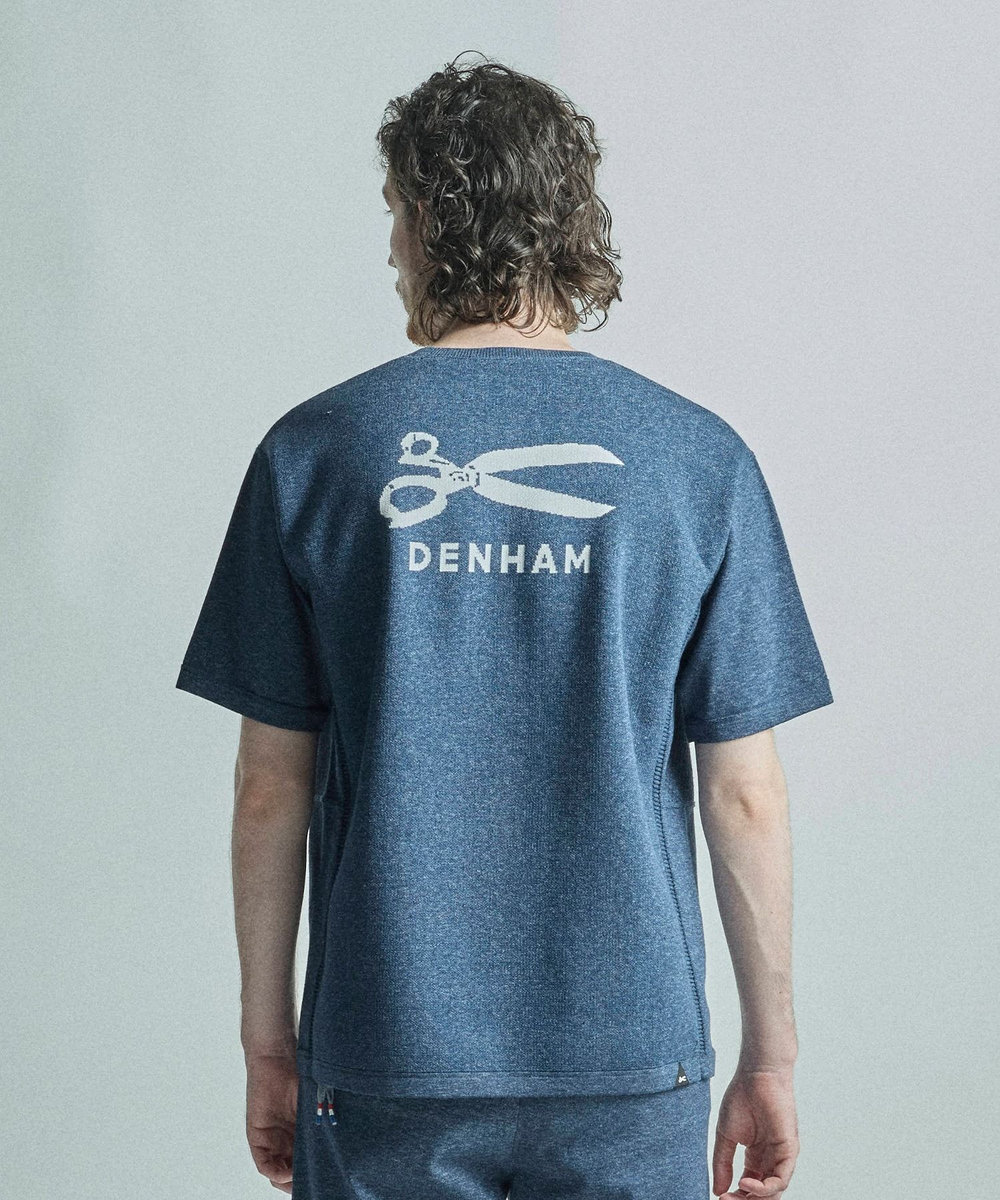 MEN'S BIGI 【DENHAM/デンハム】別注ニットTEE ネイビー