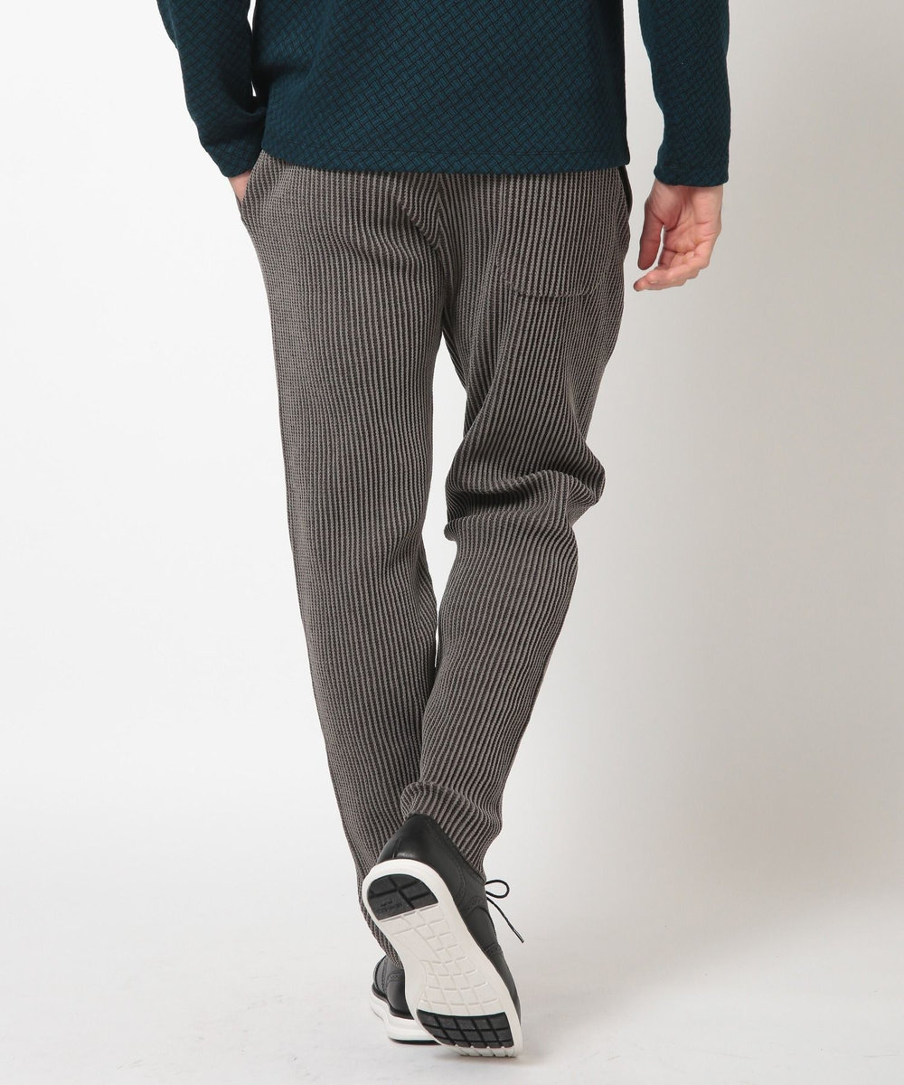 MEN'S BIGI たて畝ニットイージーパンツ チャコールグレー