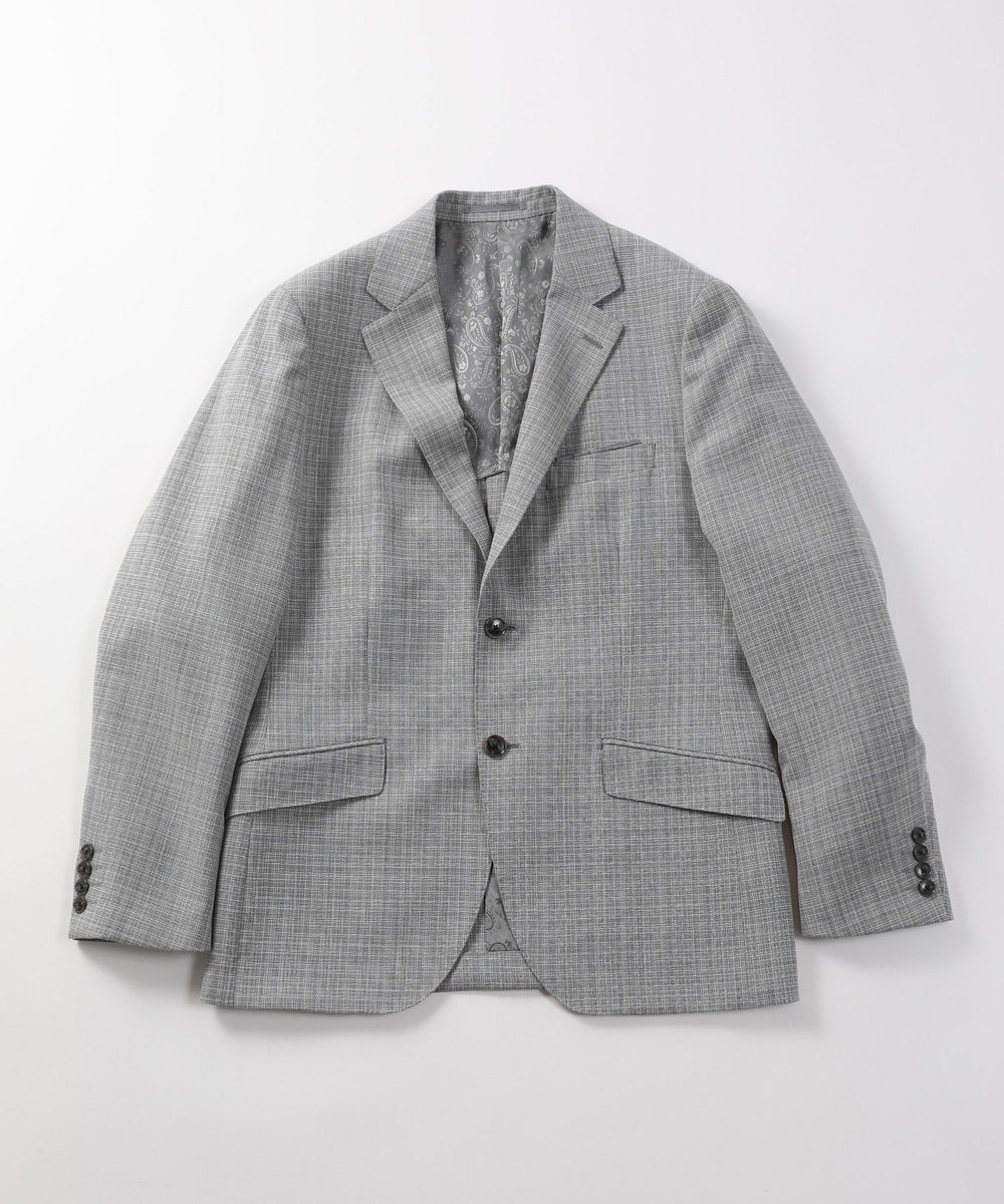 MEN'S BIGI 【ACTIVE TAILOR】ミックスヤーン/ホップサックジャケット ライトグレー