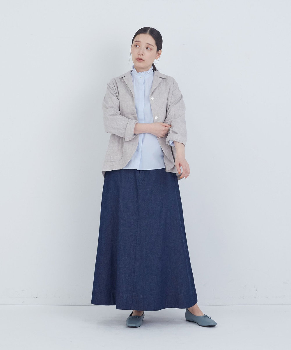 ADIEU TRISTESSE 6.8ozデニムスカート インディゴブルー
