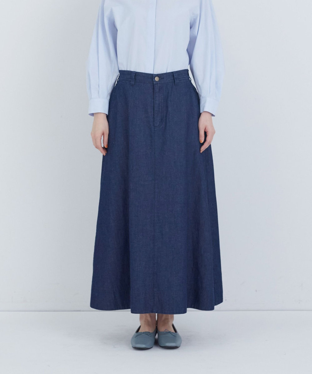 ADIEU TRISTESSE 6.8ozデニムスカート インディゴブルー
