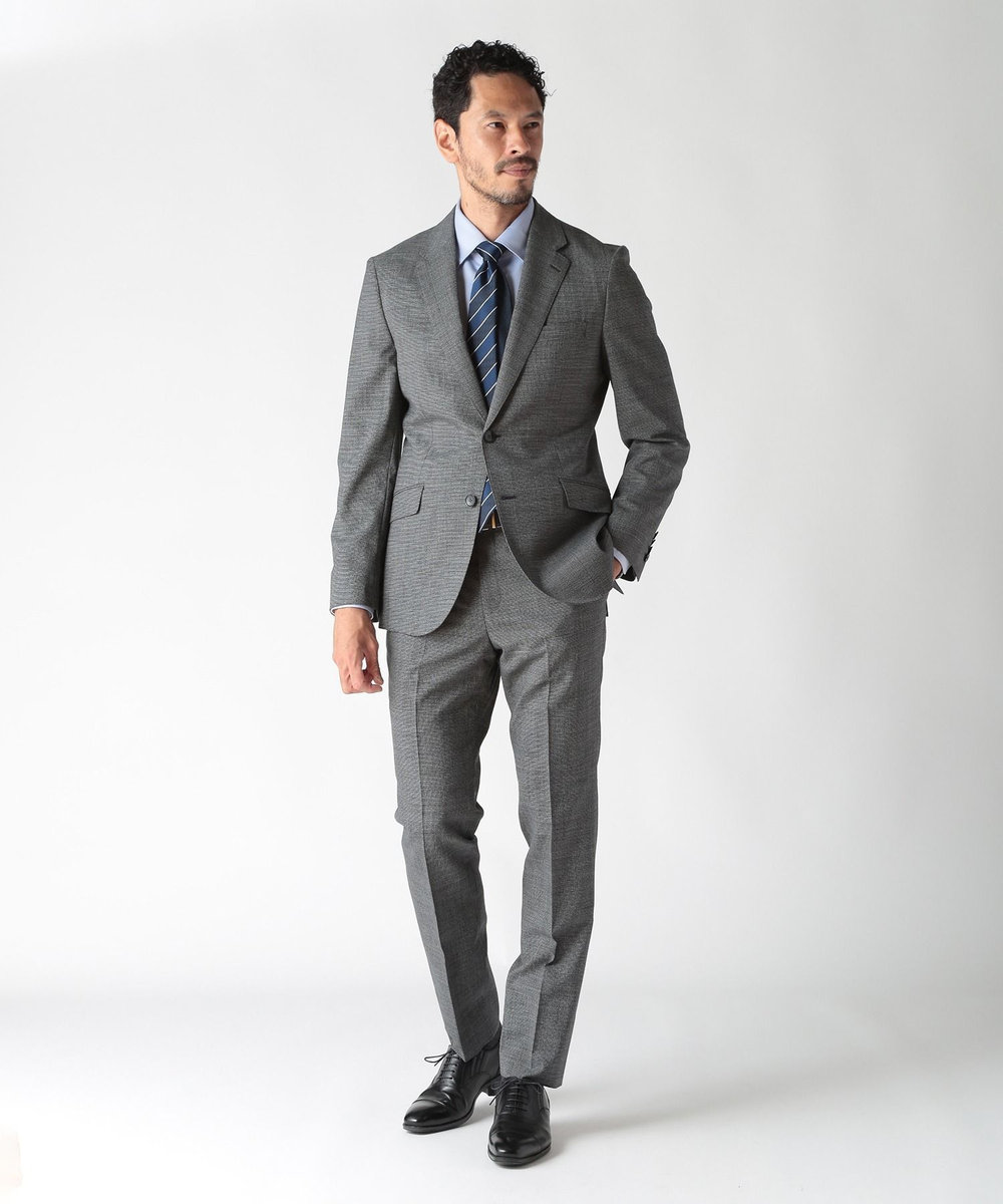 MEN'S BIGI 【ACTIVE TAILOR】クールマックスツイルドレスシャツ ブルー