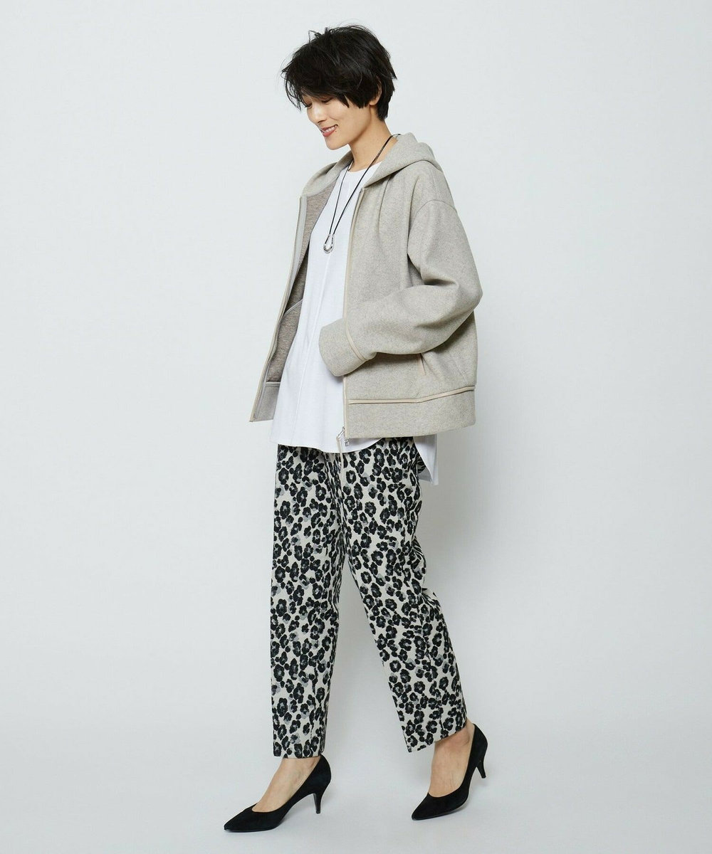 feerique feerique 　ウールライクジップパーカー ベージュ