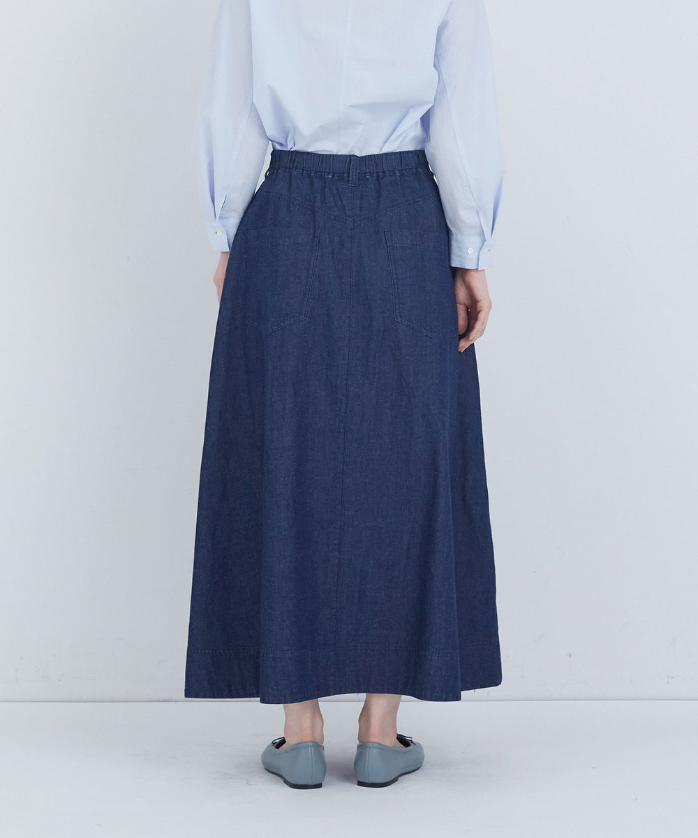 ADIEU TRISTESSE 6.8ozデニムスカート インディゴブルー