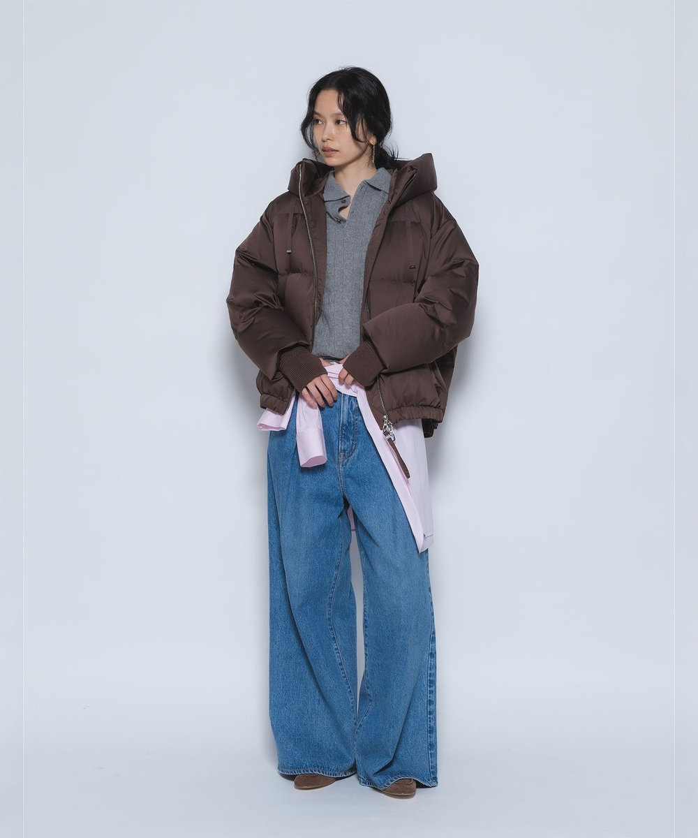 1er Arrondissement 《WEB限定カラーあり》＜DUNO/デュノ＞ショートダウンコート ブラウン