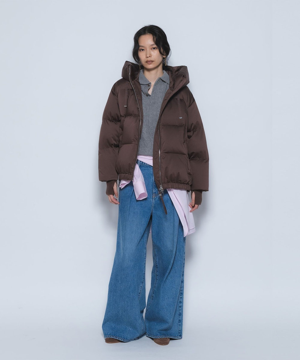 1er Arrondissement 《WEB限定カラーあり》＜DUNO/デュノ＞ショートダウンコート ブラウン