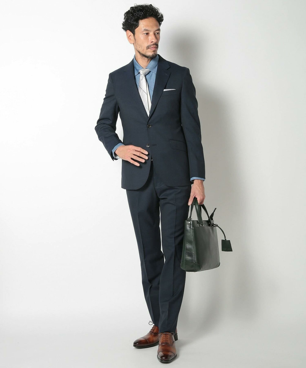 MEN'S BIGI 【SEEKER/シーカー】別注ムラレザー2WAYブリーフケース グリーン