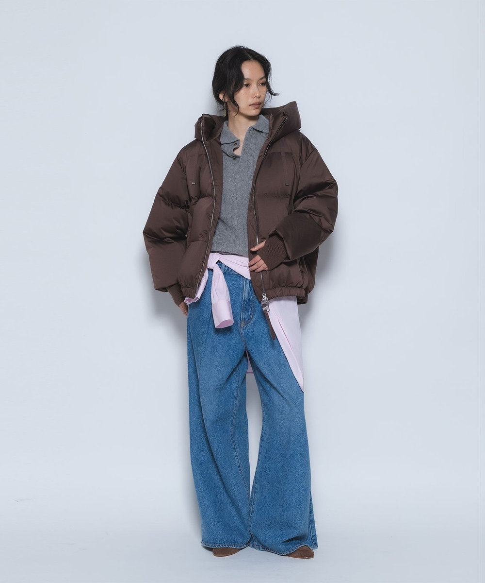 1er Arrondissement 《WEB限定カラーあり》＜DUNO/デュノ＞ショートダウンコート ブラウン