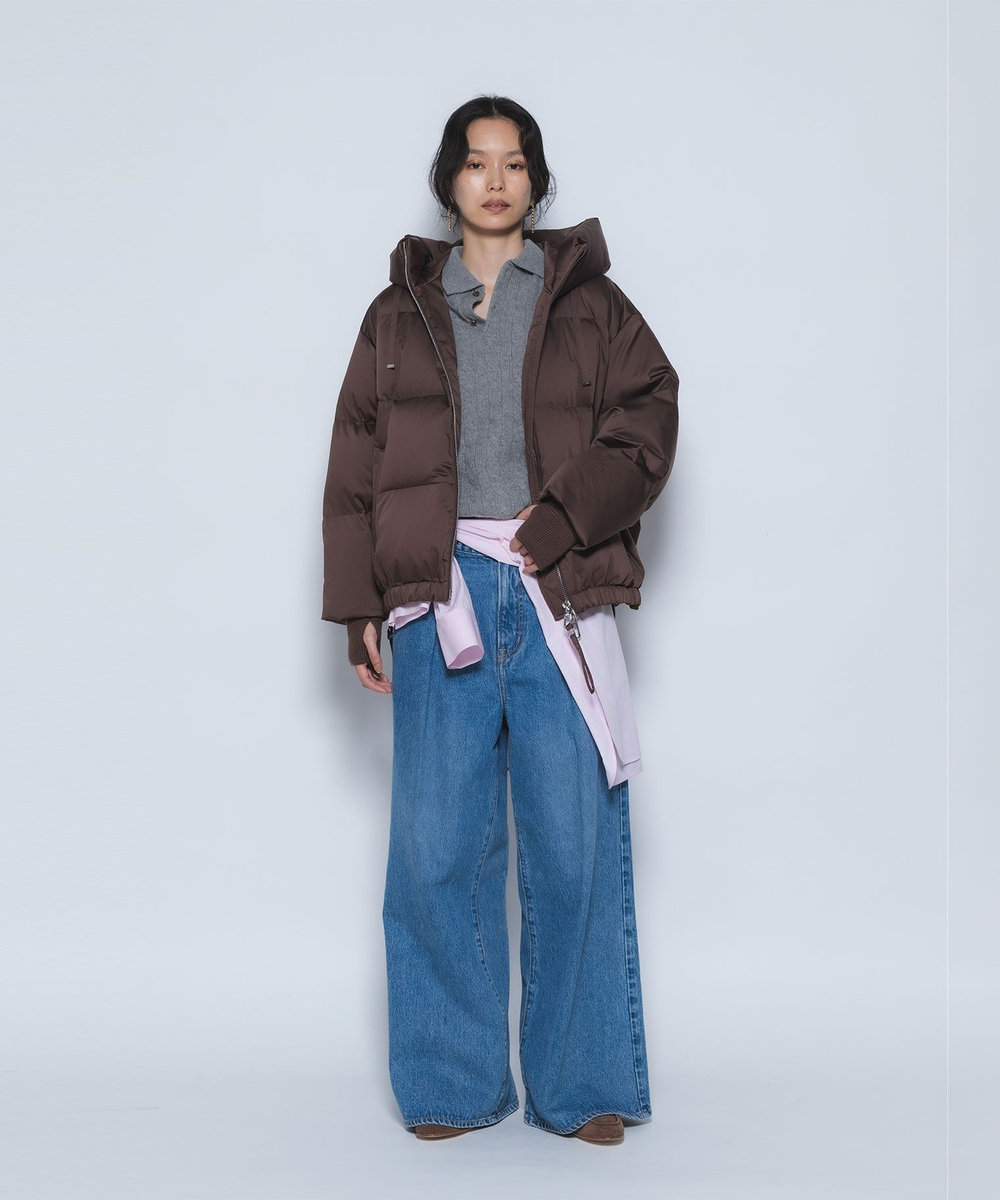 1er Arrondissement 《WEB限定カラーあり》＜DUNO/デュノ＞ショートダウンコート ブラウン