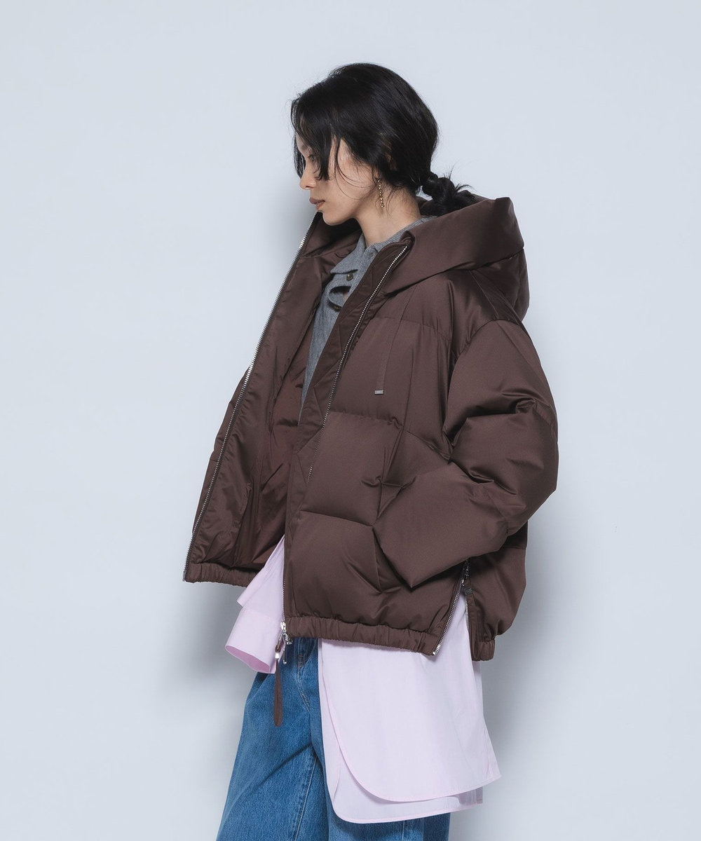1er Arrondissement 《WEB限定カラーあり》＜DUNO/デュノ＞ショートダウンコート ブラウン