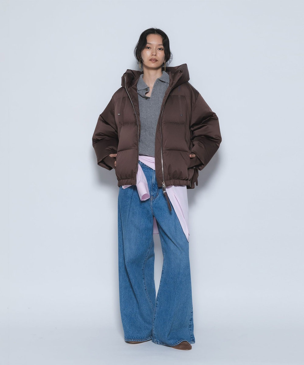 1er Arrondissement 《WEB限定カラーあり》＜DUNO/デュノ＞ショートダウンコート ブラウン