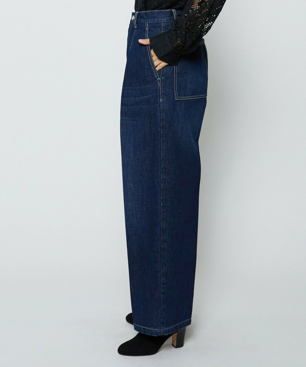 feerique feerique ヴィンテージライクワイドデニムパンツ インディゴブルー