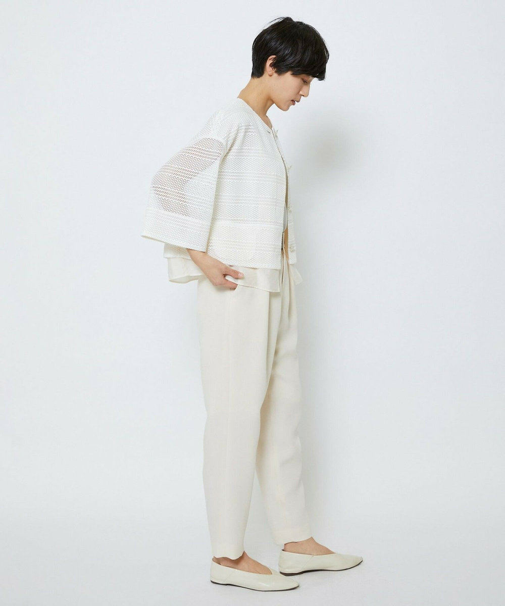 MOGA Collection MOGA Collection　レーヨンポリマットクロステーパードパンツ キナリ