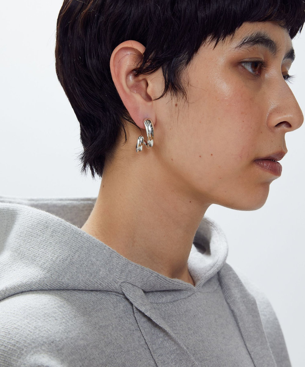 1er Arrondissement ＜PHILIPPE AUDIBERT (フィリップオーディベール)＞"Paige"ピアス（L） シルバー