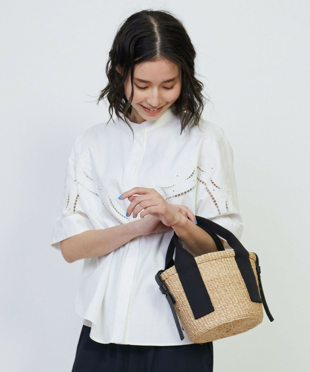 L'EQUIPE アバカミニバスケット2WAYショルダー ベージュ