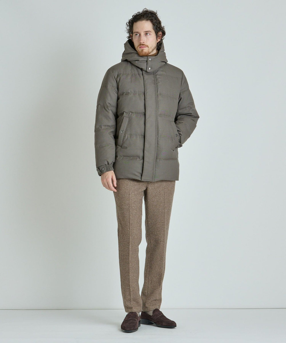 MEN'S BIGI TRシャンブレー ダウンジャケット＜撥水加工＞ ブラウン
