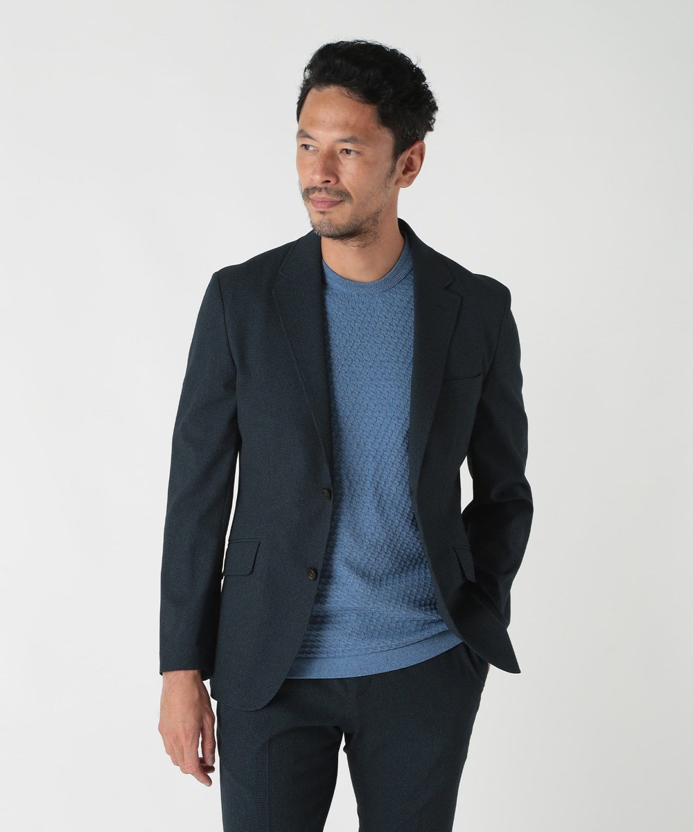 MEN'S BIGI ドットエアーメッシュプリントジャケット＜吸水速乾＞ ネイビー