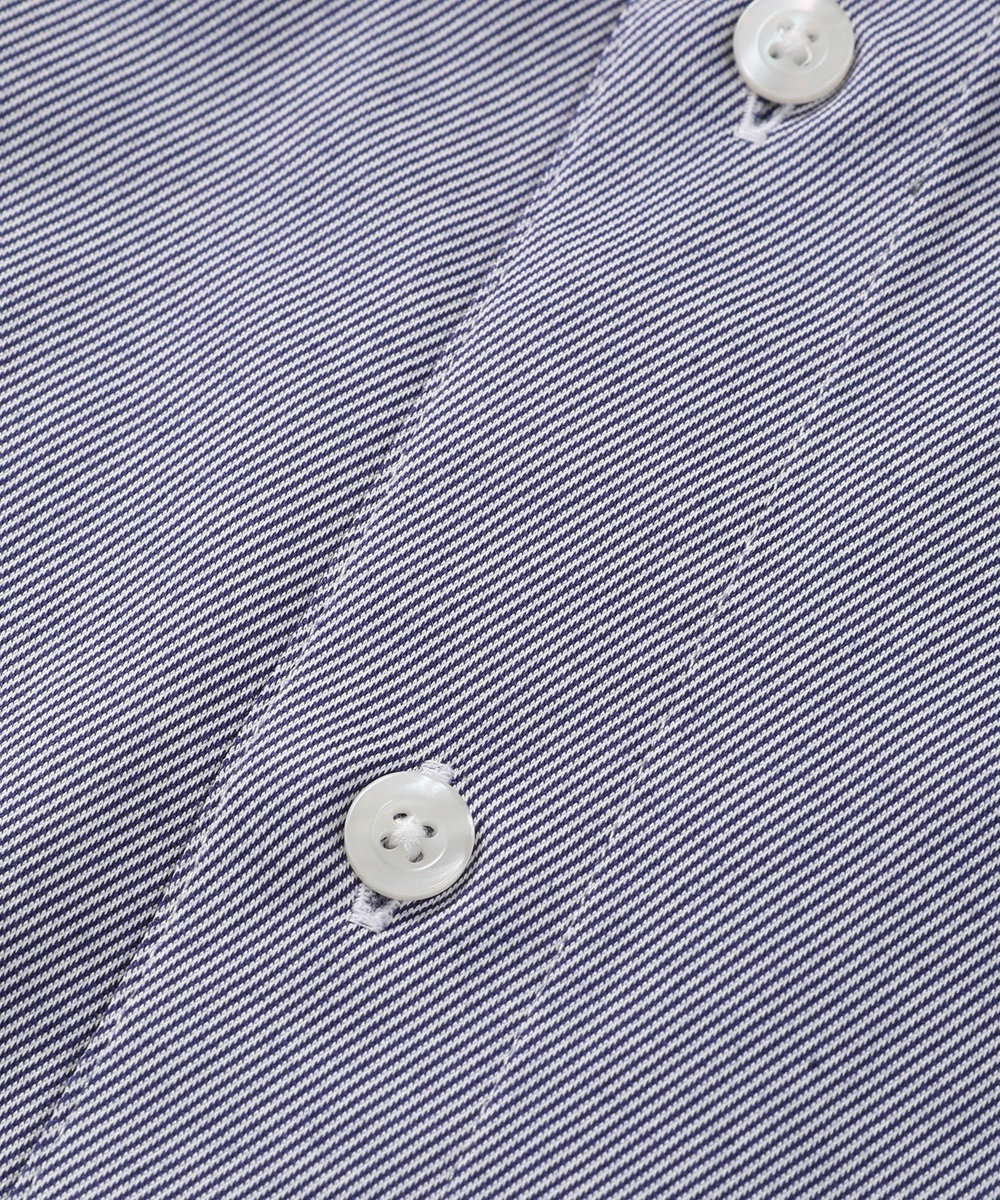 MEN'S BIGI 【ACTIVE TAILOR】ハイゲージレギュラーカラードレスシャツ ネイビー