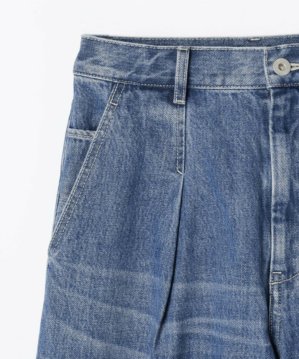 feerique feerique ヴィンテージライクワイドデニムパンツ ブルー