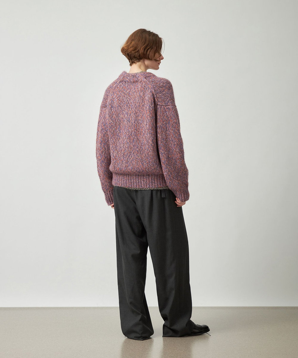 DÉPAREILLÉ MOHAIR LAME CARDIGAN / モヘヤラメカーディガン ワイン