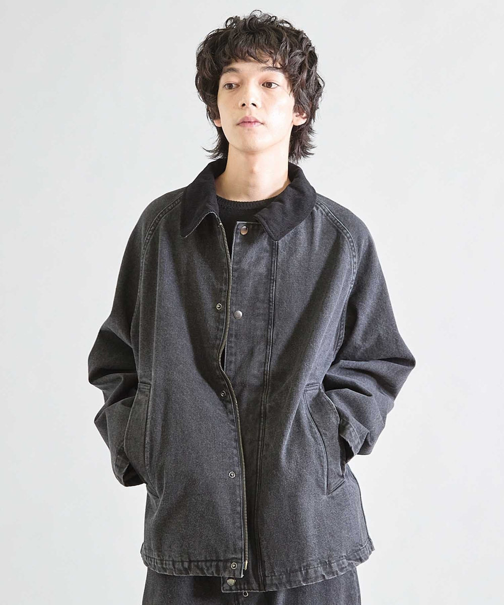 UNION STATION BOXY デニムジャケット ブラック