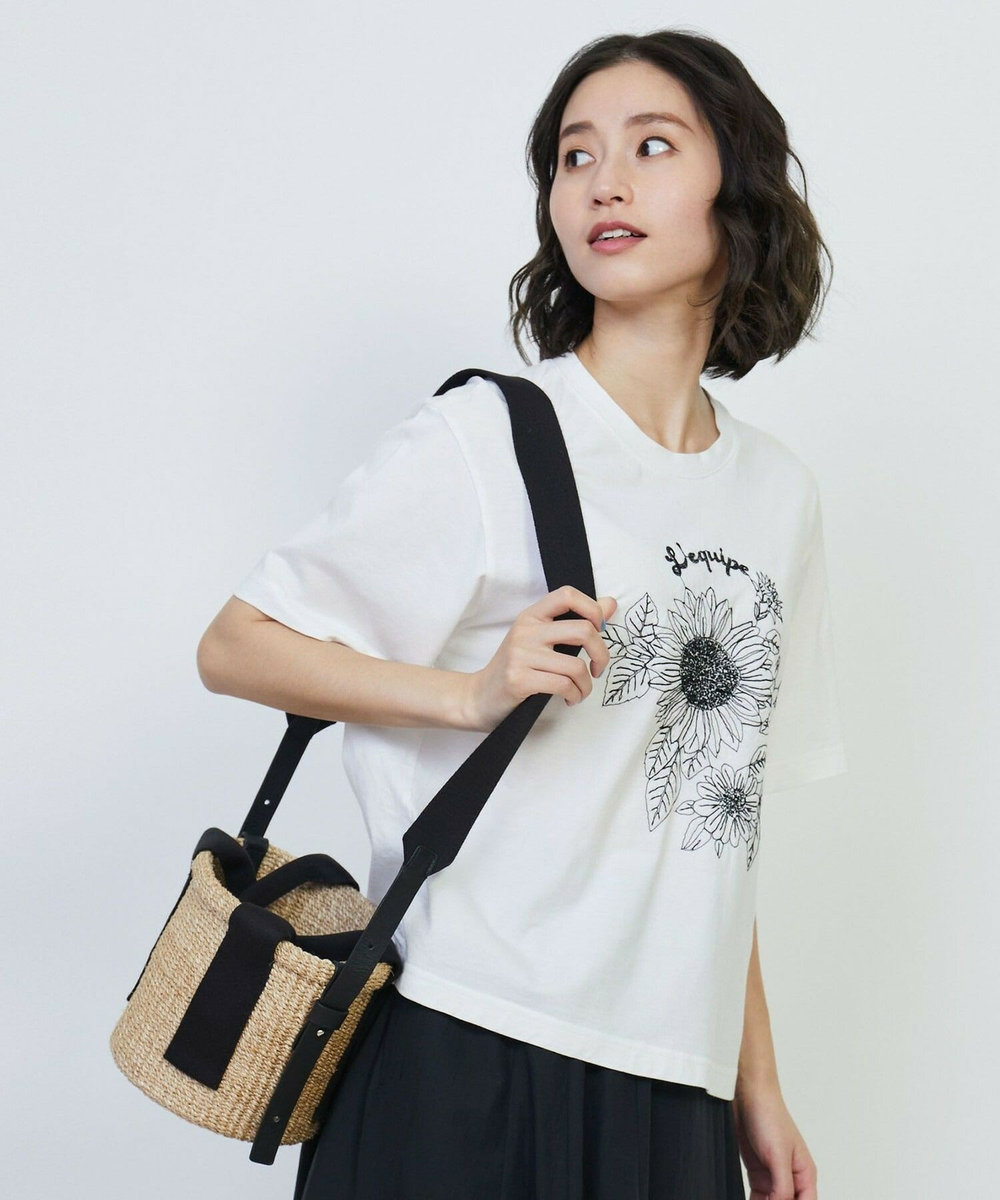 L'EQUIPE アバカミニバスケット2WAYショルダー ベージュ