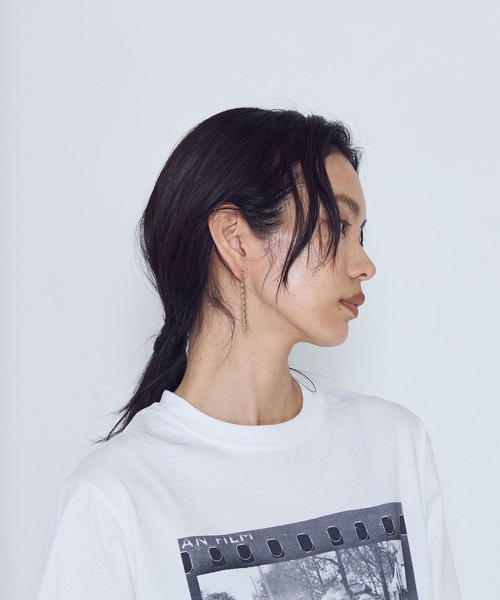 1er Arrondissement ＜SHUU（ シュウ）＞"玲 REI"チェーンピアス ゴールド