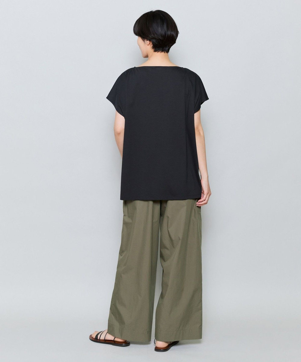 MOGA ハイゲージ天竺ロゴプリントTシャツ チャコールグレー
