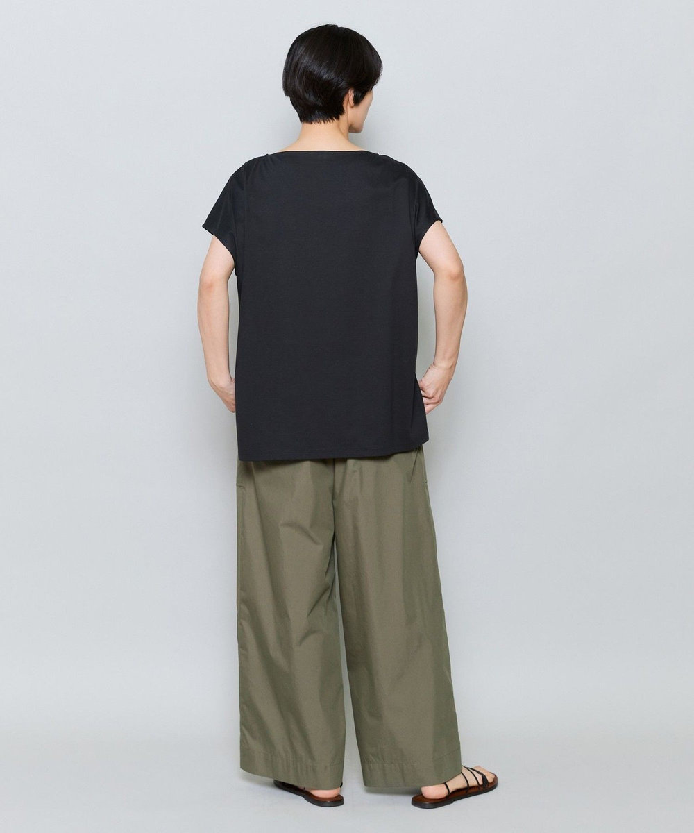 MOGA ハイゲージ天竺ロゴプリントTシャツ チャコールグレー