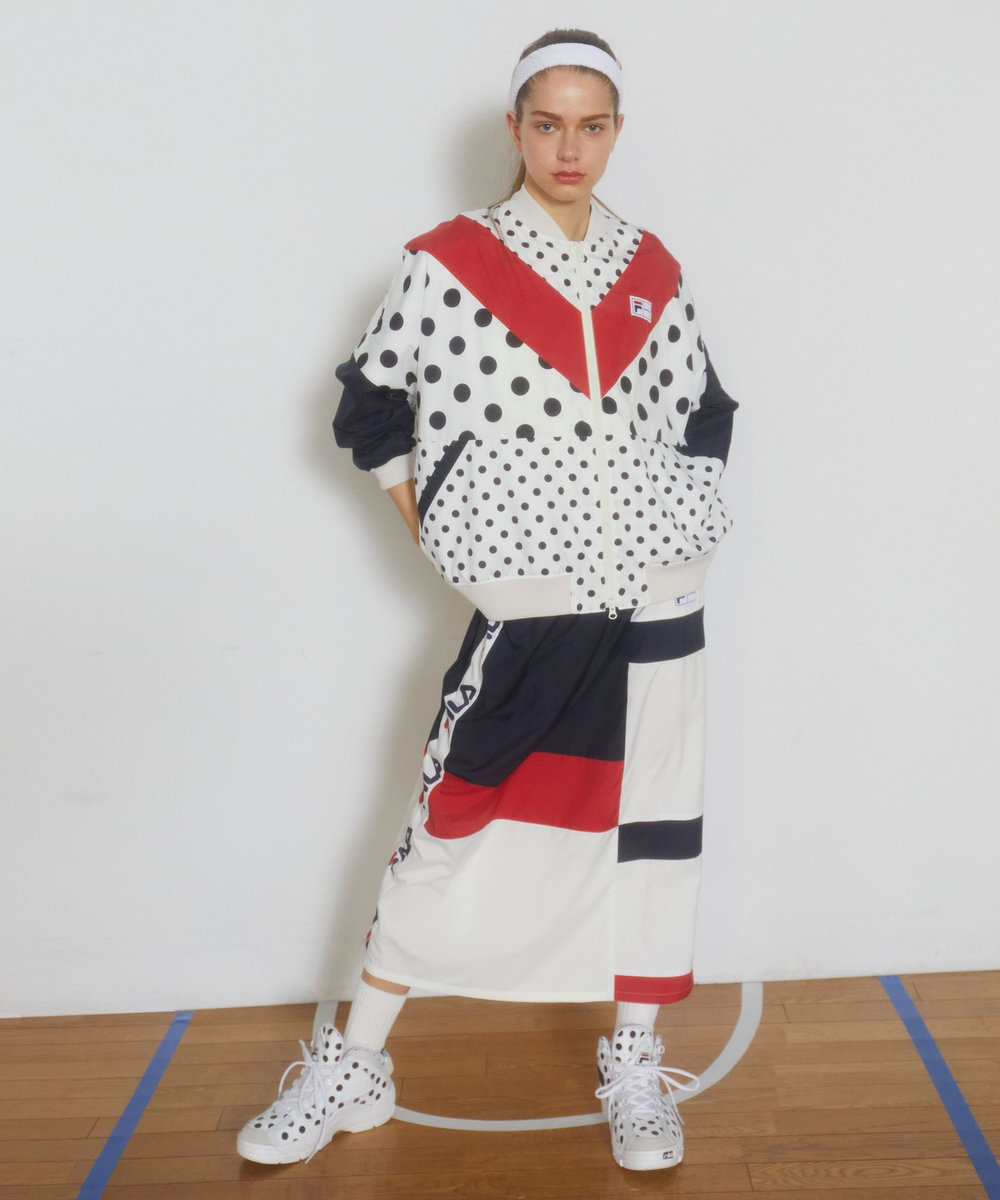 FRAPBOIS FILA×FRAPBOISブルゾン クリーム