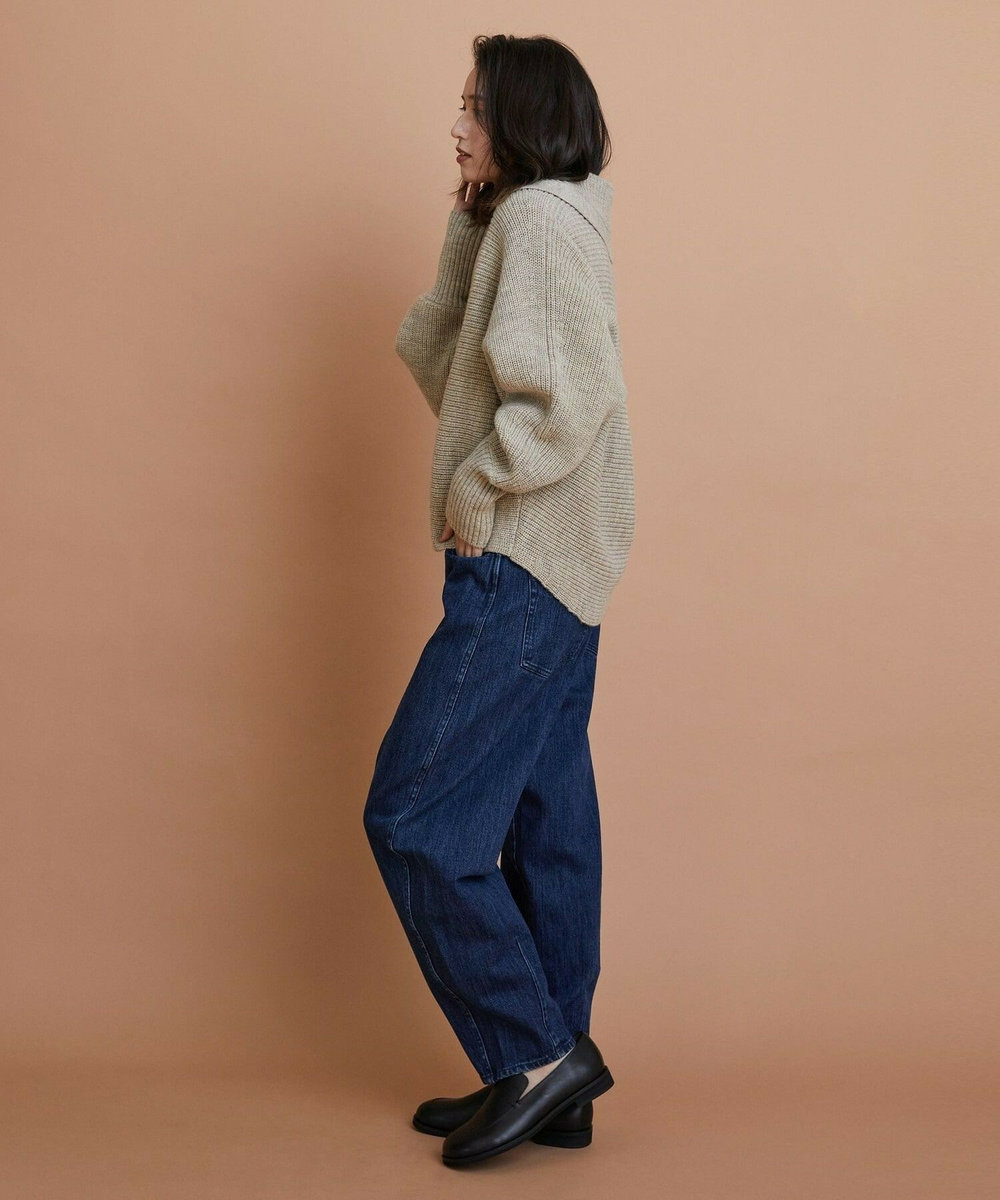 L'EQUIPE GREEN ナチュラルカラーウールハーフジャケット ベージュ