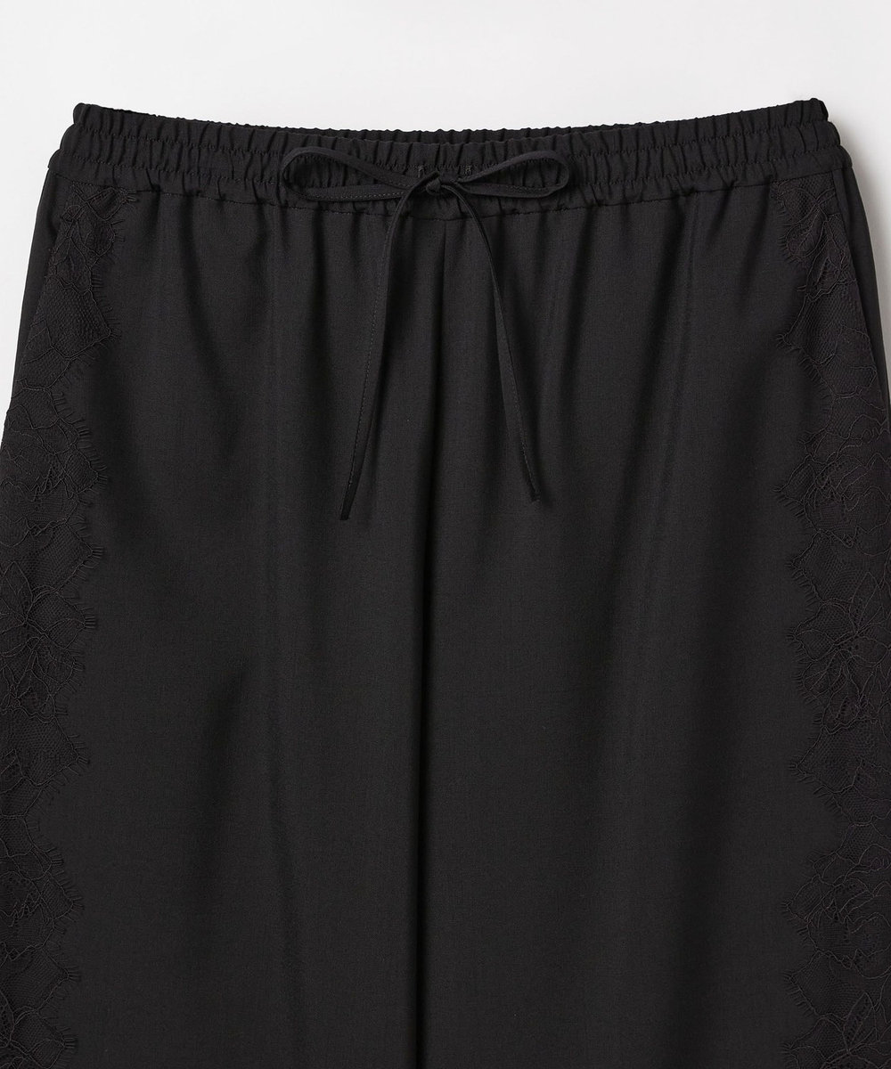 DÉPAREILLÉ VISCORSE WOOL LACE PANTS / ヴィスコースウールレースパンツ ブラック