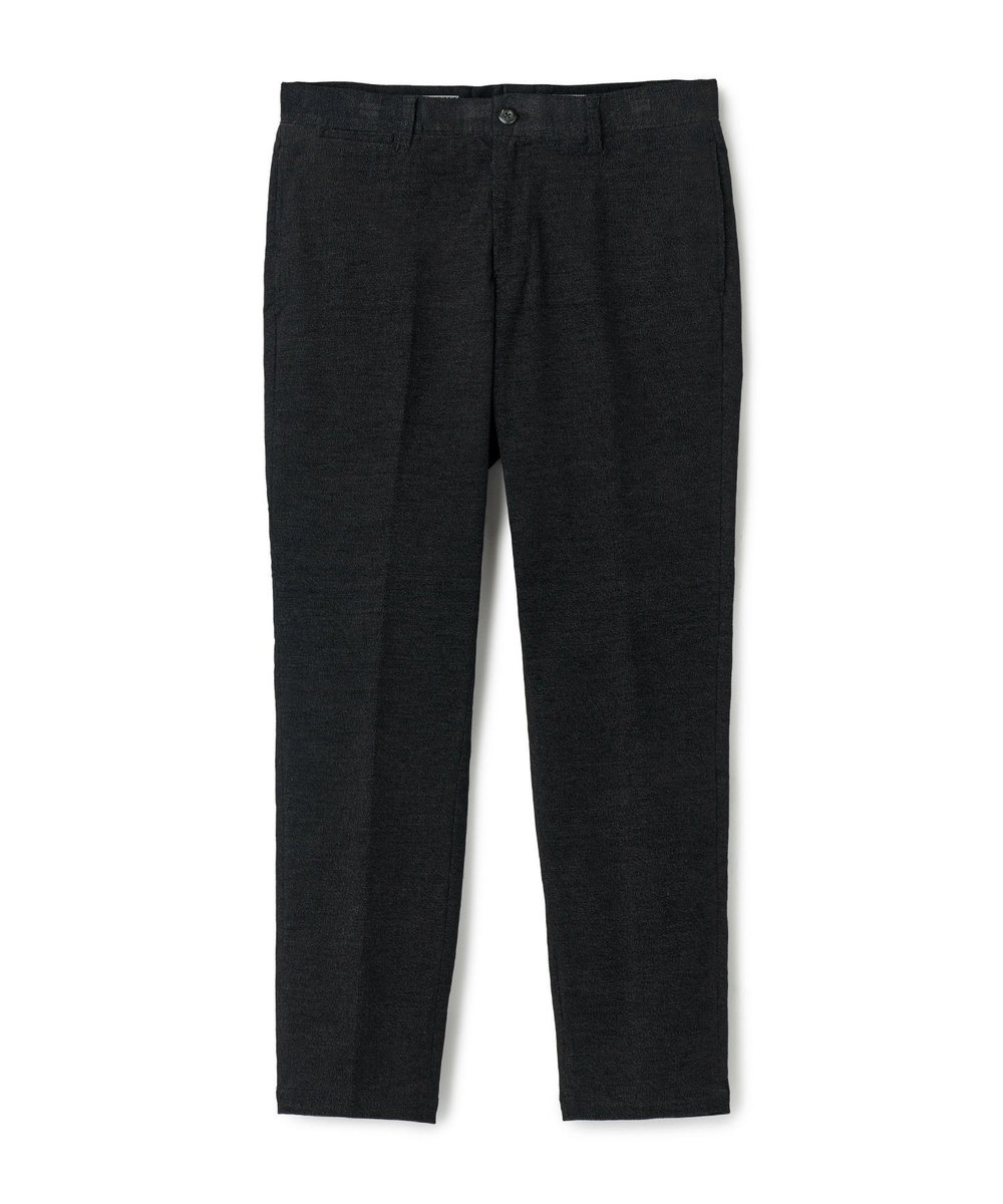 MEN'S BIGI 杢コーデュロイクリースラインパンツ［ストレッチ］ ブラック