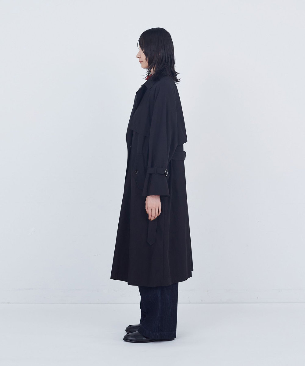 ADIEU TRISTESSE ライナー付きトレンチコート ブラック