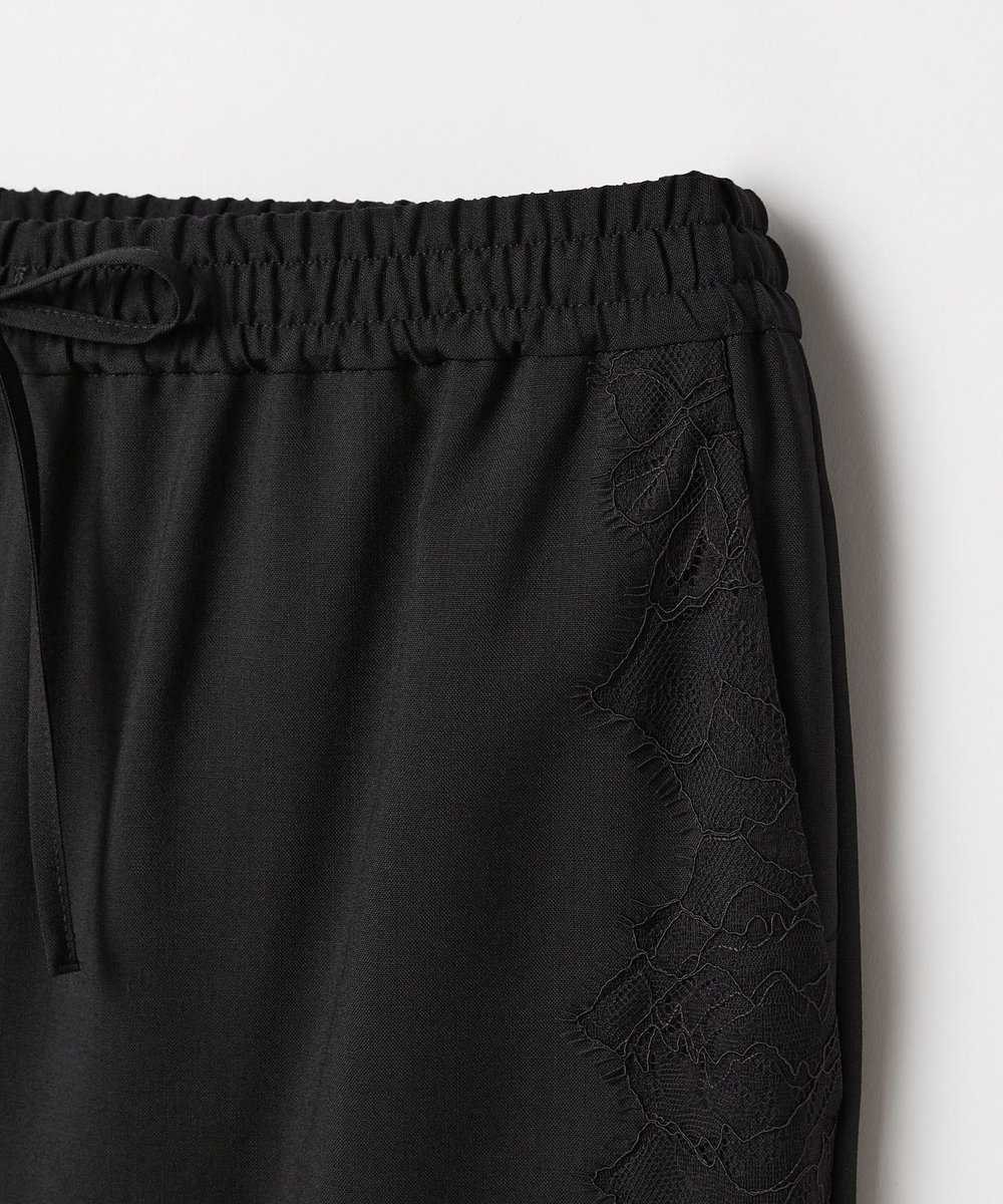 DÉPAREILLÉ VISCORSE WOOL LACE PANTS / ヴィスコースウールレースパンツ ブラック