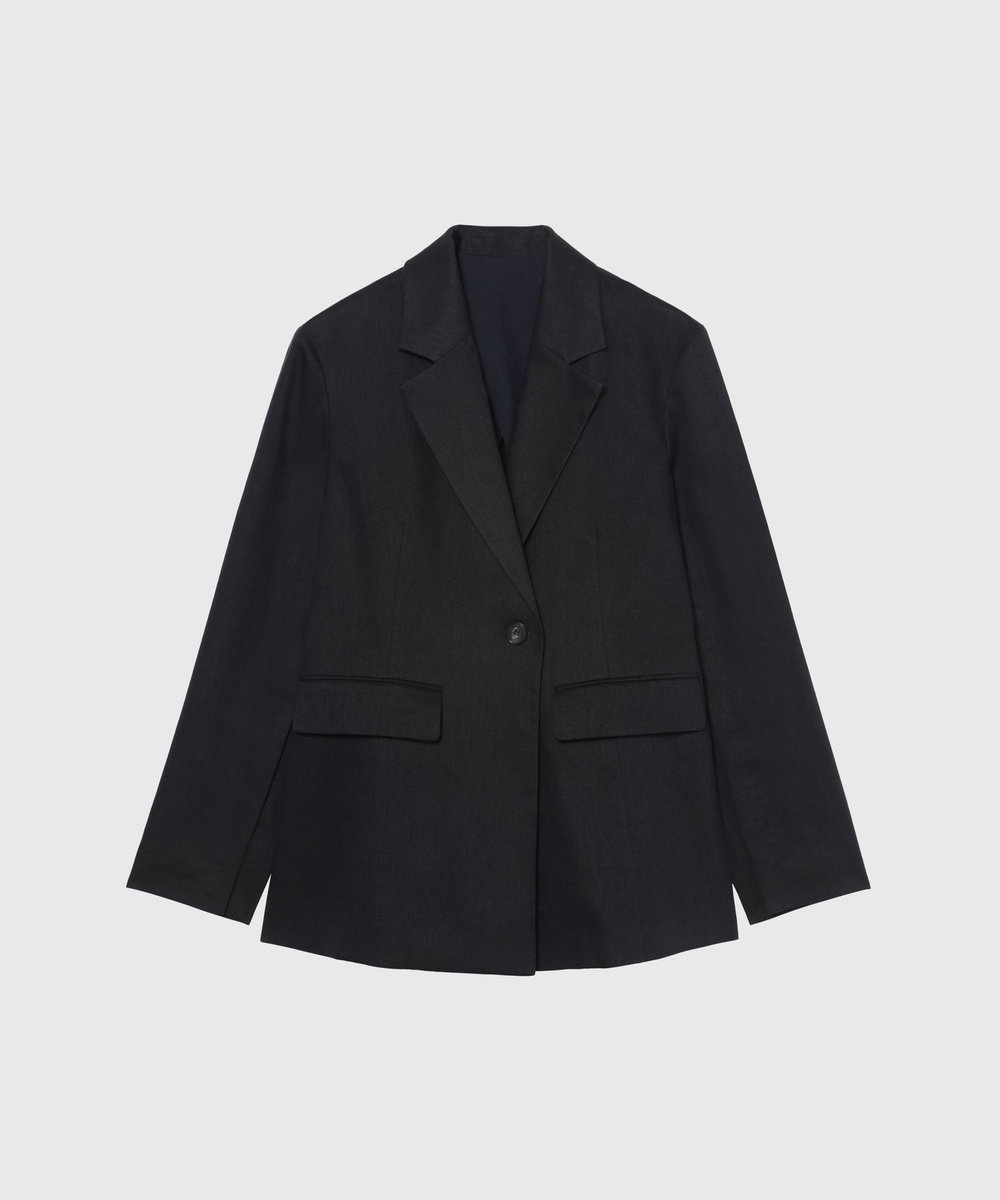 DÉPAREILLÉ VISCORSE LINEN JACKET / ヴィスコースリネンジャケット ネイビー