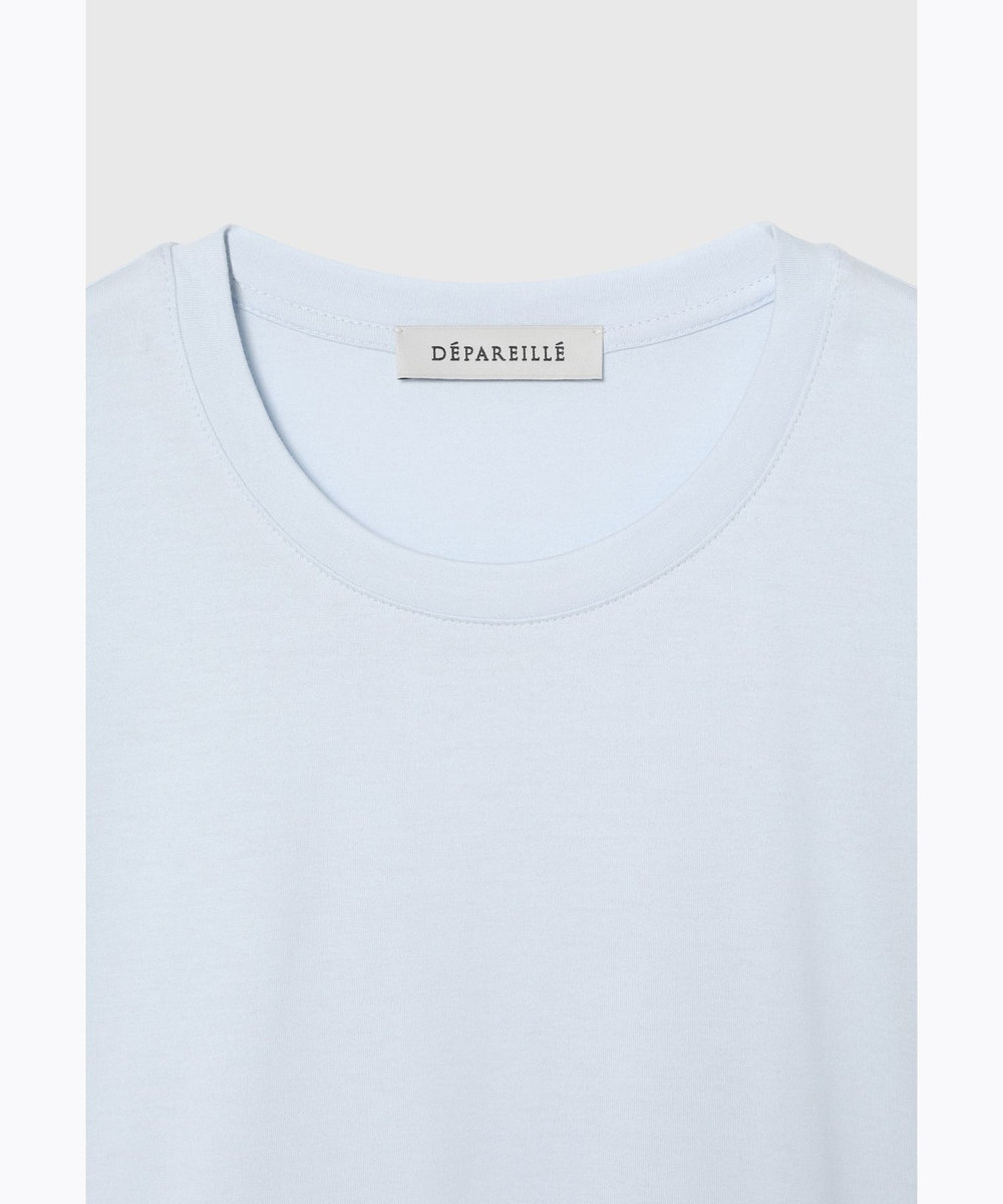 DÉPAREILLÉ COTTON LONG SLEEVE T-SHIRT / コットンロングスリーブTシャツ サックスブルー