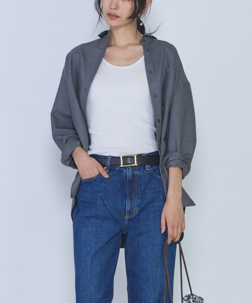 1er Arrondissement ＜ATELIER AMBOISE /アトリエ アンボワーズ＞Hバックル ベルト ブラック