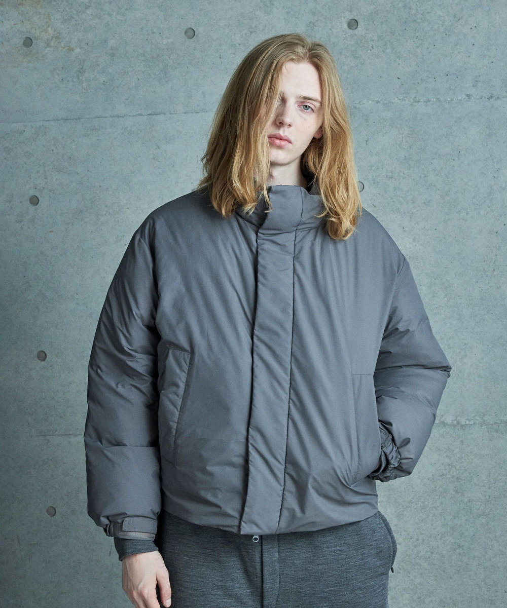 MEN'S BIGI ボクシーワイド パデットブルゾン グレー